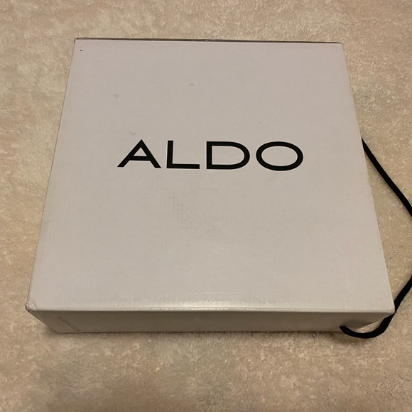 ALDO Women's Tan Baraby Cut Out T Bar Wedge Sandals - Picture 2 of 13